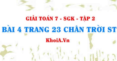 Bài 4 trang 23 Toán 7 Chân trời sáng tạo Tập 2